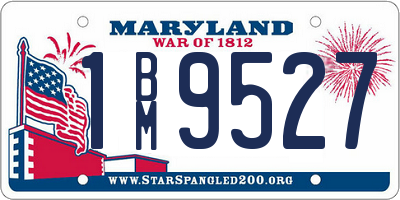 MD license plate 1BM9527