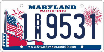 MD license plate 1BM9531