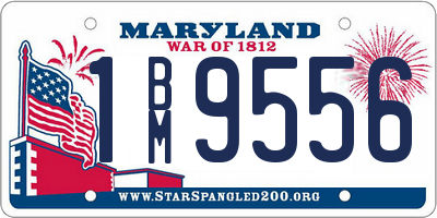 MD license plate 1BM9556