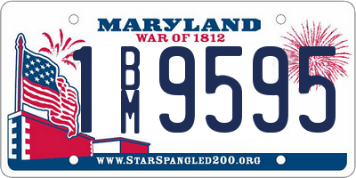 MD license plate 1BM9595