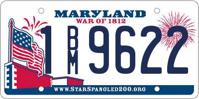 MD license plate 1BM9622