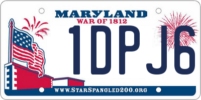 MD license plate 1DPJ62