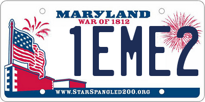 MD license plate 1EME20