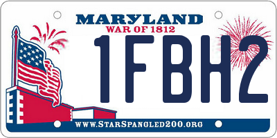 MD license plate 1FBH28