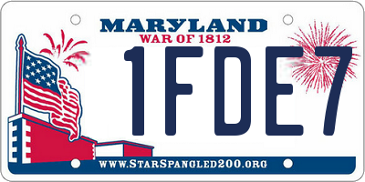 MD license plate 1FDE79