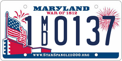 MD license plate 1MD0137