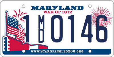 MD license plate 1MD0146