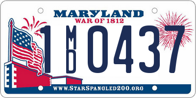 MD license plate 1MD0437