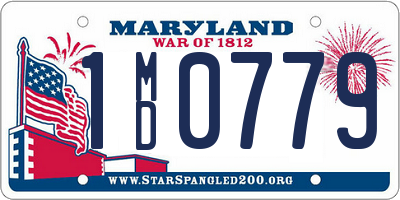 MD license plate 1MD0779