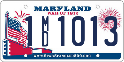 MD license plate 1MD1013