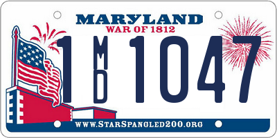 MD license plate 1MD1047