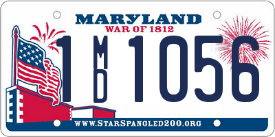 MD license plate 1MD1056