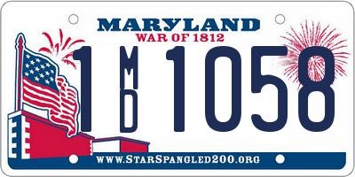 MD license plate 1MD1058