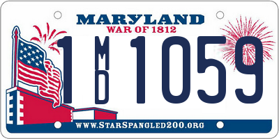 MD license plate 1MD1059