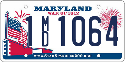 MD license plate 1MD1064