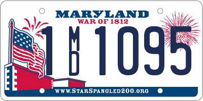 MD license plate 1MD1095