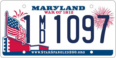 MD license plate 1MD1097