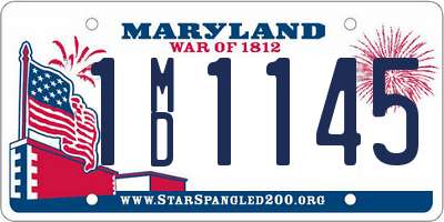 MD license plate 1MD1145