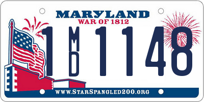 MD license plate 1MD1148