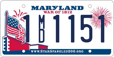 MD license plate 1MD1151