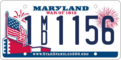 MD license plate 1MD1156