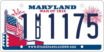 MD license plate 1MD1175