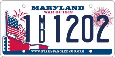 MD license plate 1MD1202