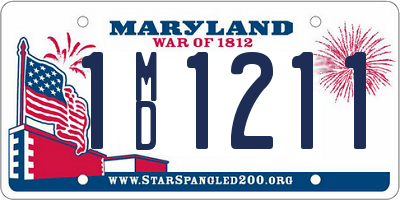 MD license plate 1MD1211
