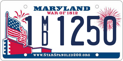 MD license plate 1MD1250