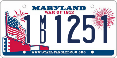 MD license plate 1MD1251