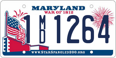 MD license plate 1MD1264
