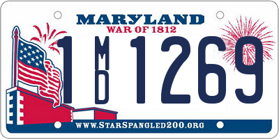 MD license plate 1MD1269