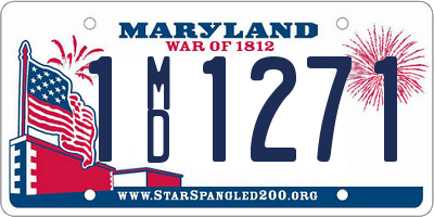 MD license plate 1MD1271