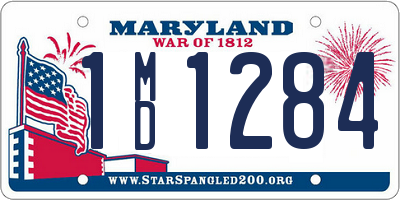 MD license plate 1MD1284