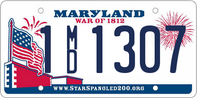 MD license plate 1MD1307