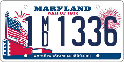 MD license plate 1MD1336