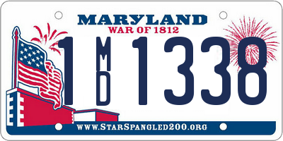 MD license plate 1MD1338