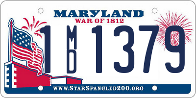 MD license plate 1MD1379