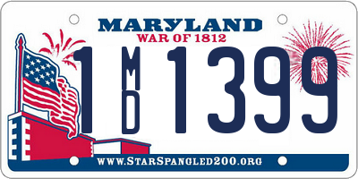 MD license plate 1MD1399