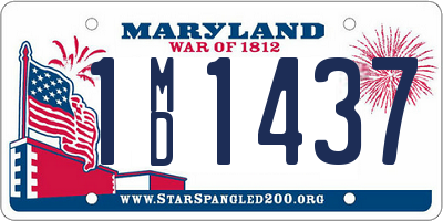 MD license plate 1MD1437