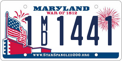 MD license plate 1MD1441