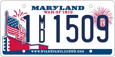 MD license plate 1MD1509