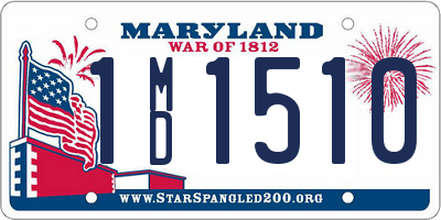 MD license plate 1MD1510