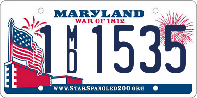 MD license plate 1MD1535