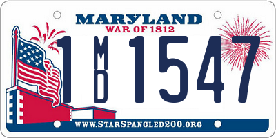 MD license plate 1MD1547