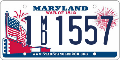 MD license plate 1MD1557