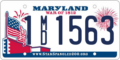 MD license plate 1MD1563