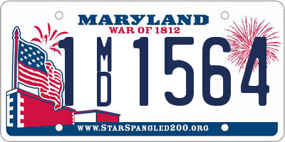 MD license plate 1MD1564