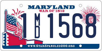 MD license plate 1MD1568