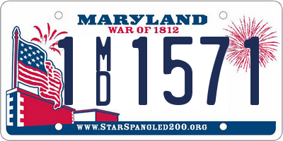 MD license plate 1MD1571